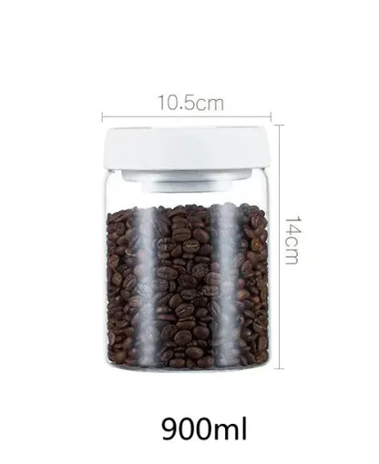 Vacuüm Glazen Voorraadpotten Set – Luchtdichte Bewaarpotten voor Maximale Versheid