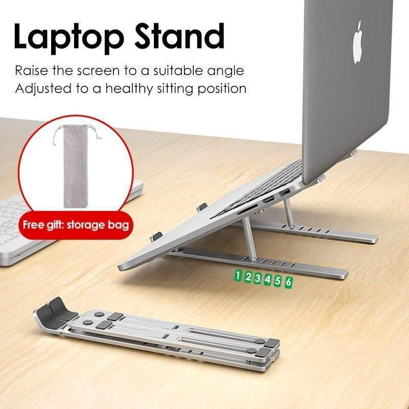 Verstelbare aluminium laptopstandaard – X-stijl 