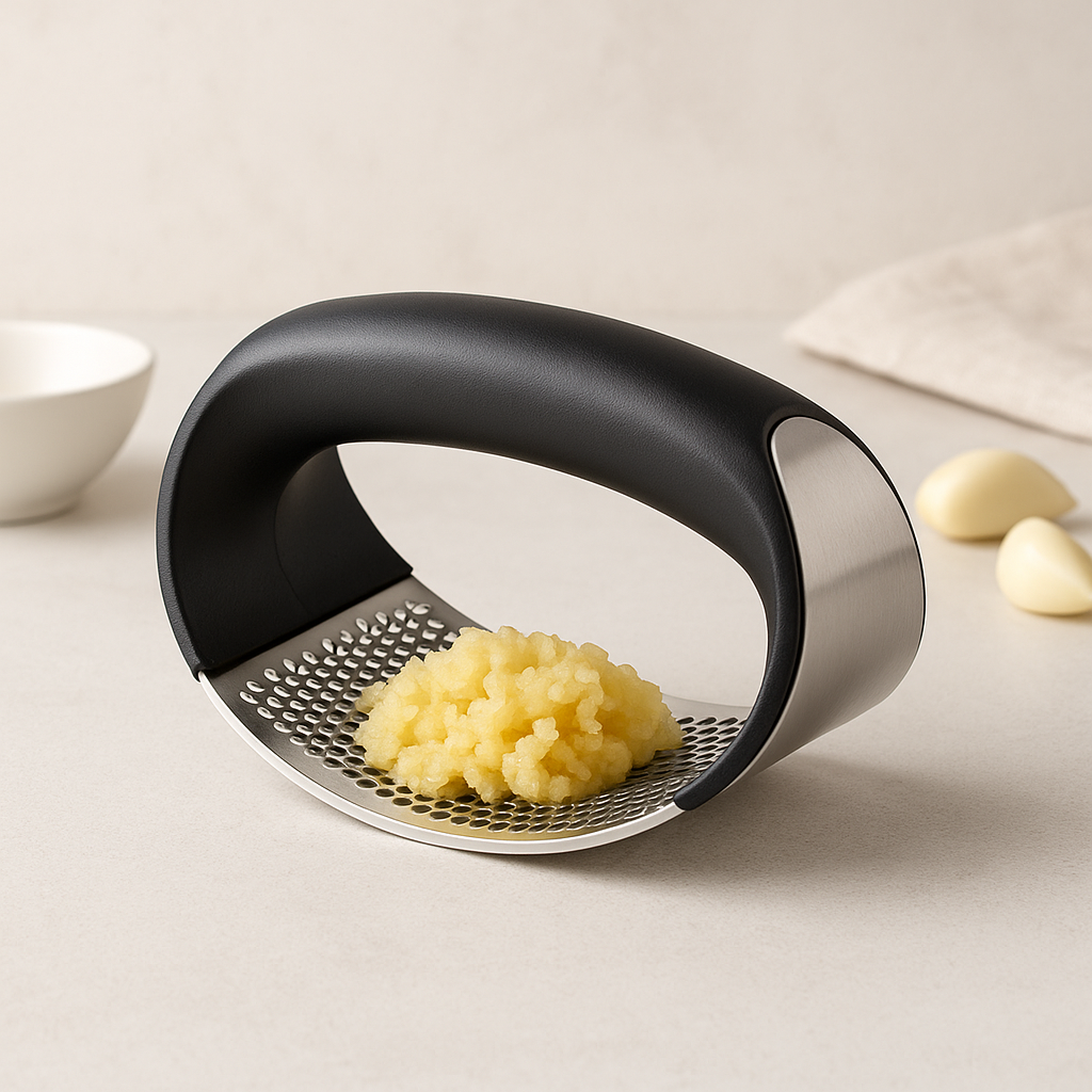 Knoflookpers van roestvrij staal