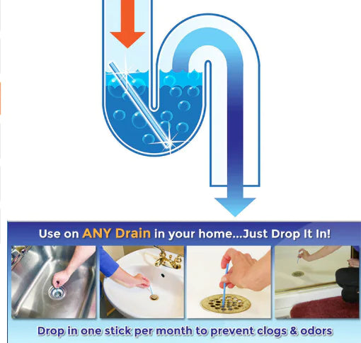 Afvoerreiniger sticks voor gootsteen