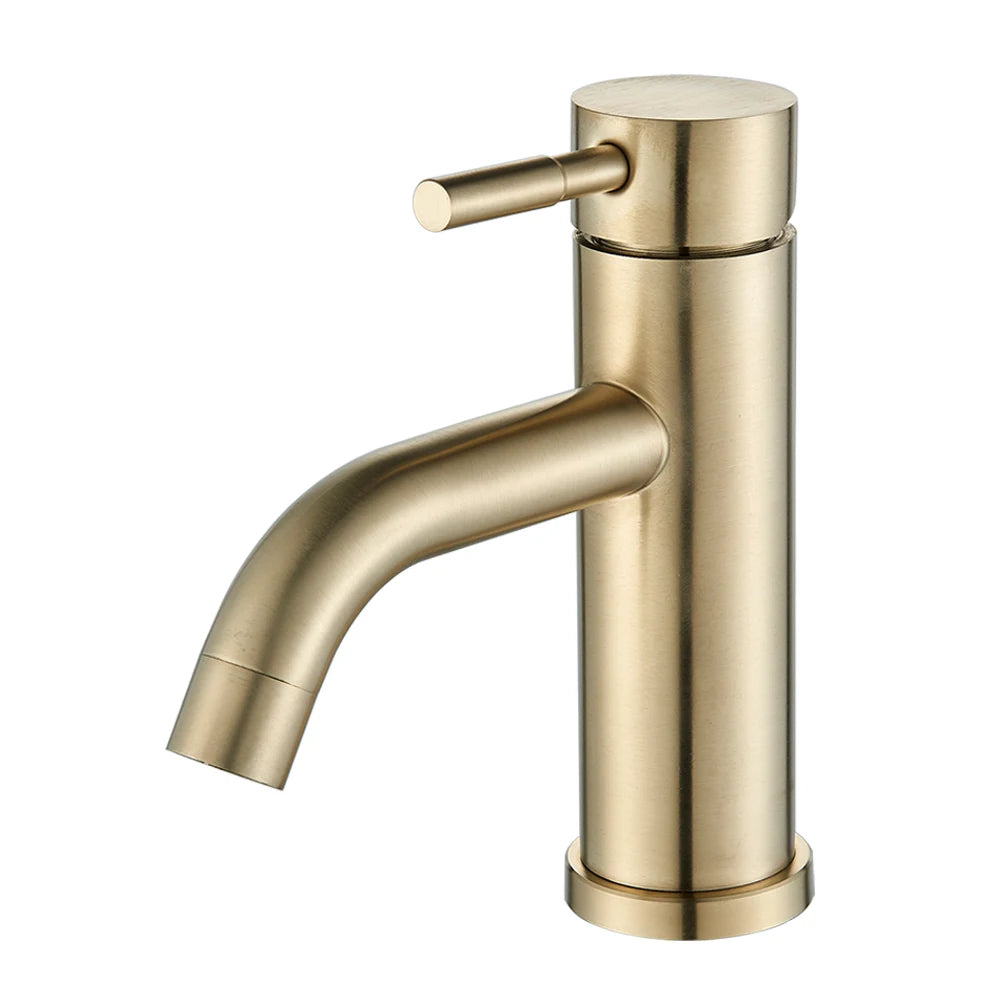 Velora Pure P005 wastafel mengkraan - opbouw - gebogen uitloop - eenhendel