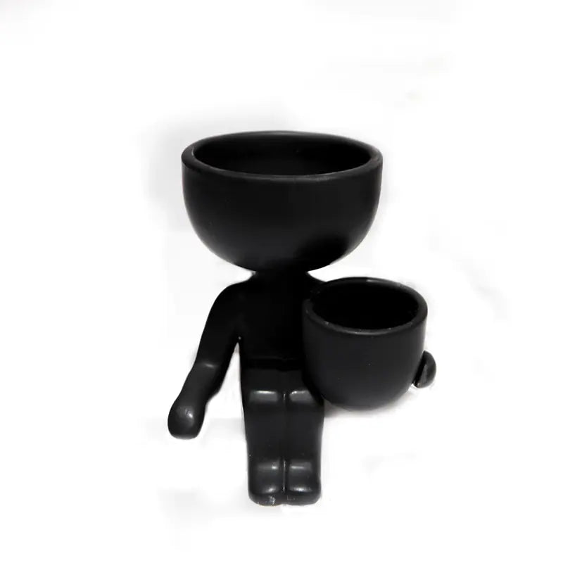 Keramische vaas, woondecoratie, plantenbak