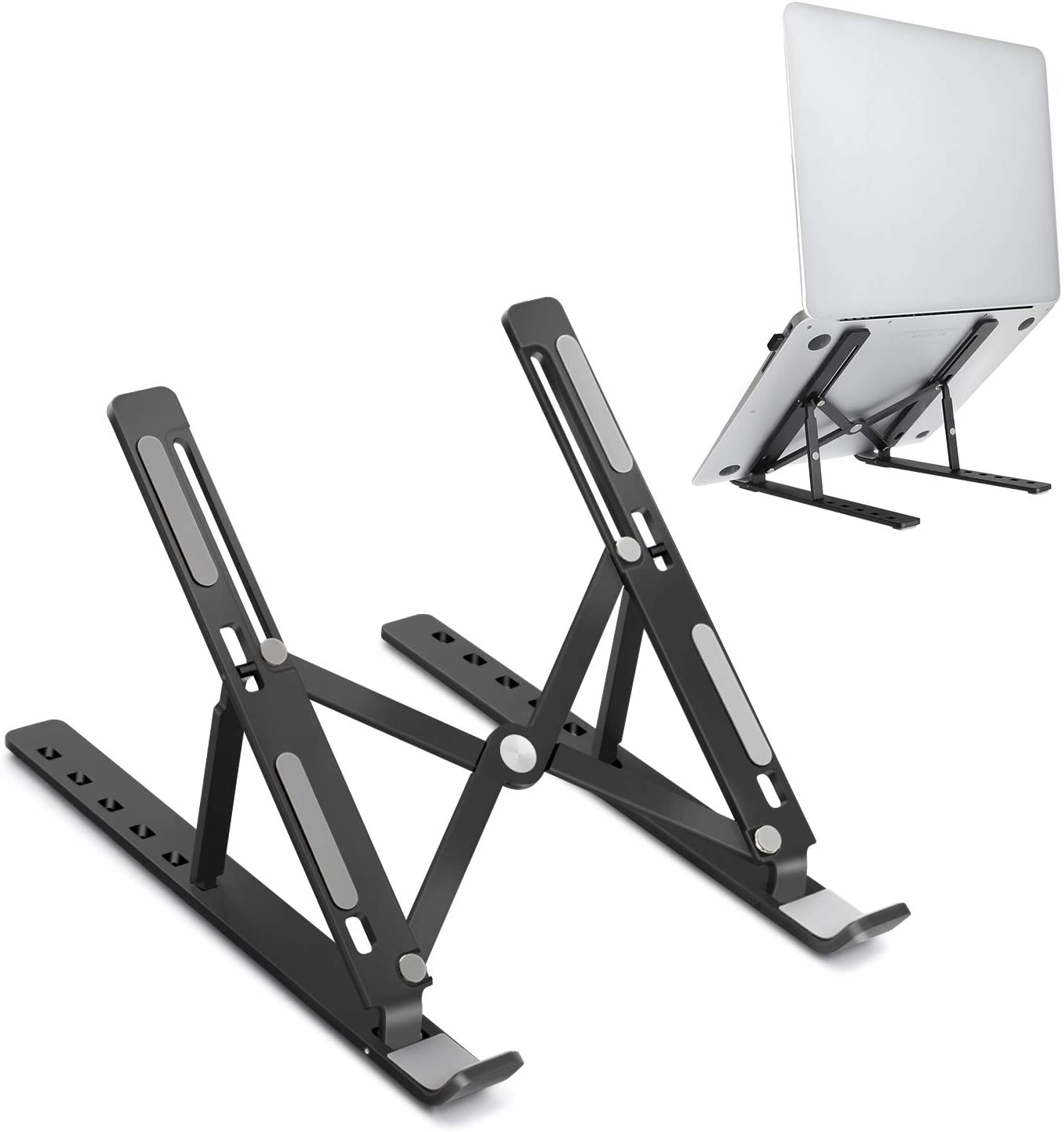 Verstelbare aluminium laptopstandaard – X-stijl 