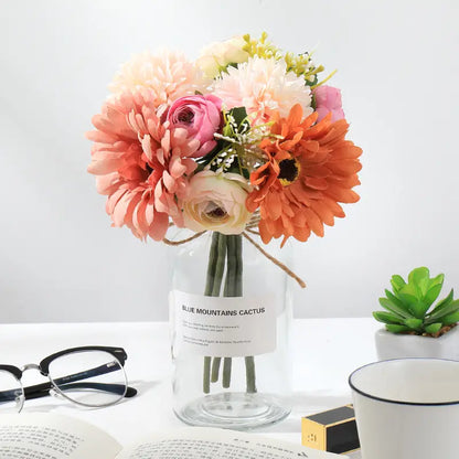 Kunstbloemenboeket voor bruiloften en woondecoratie